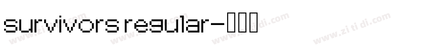 survivors regular字体转换